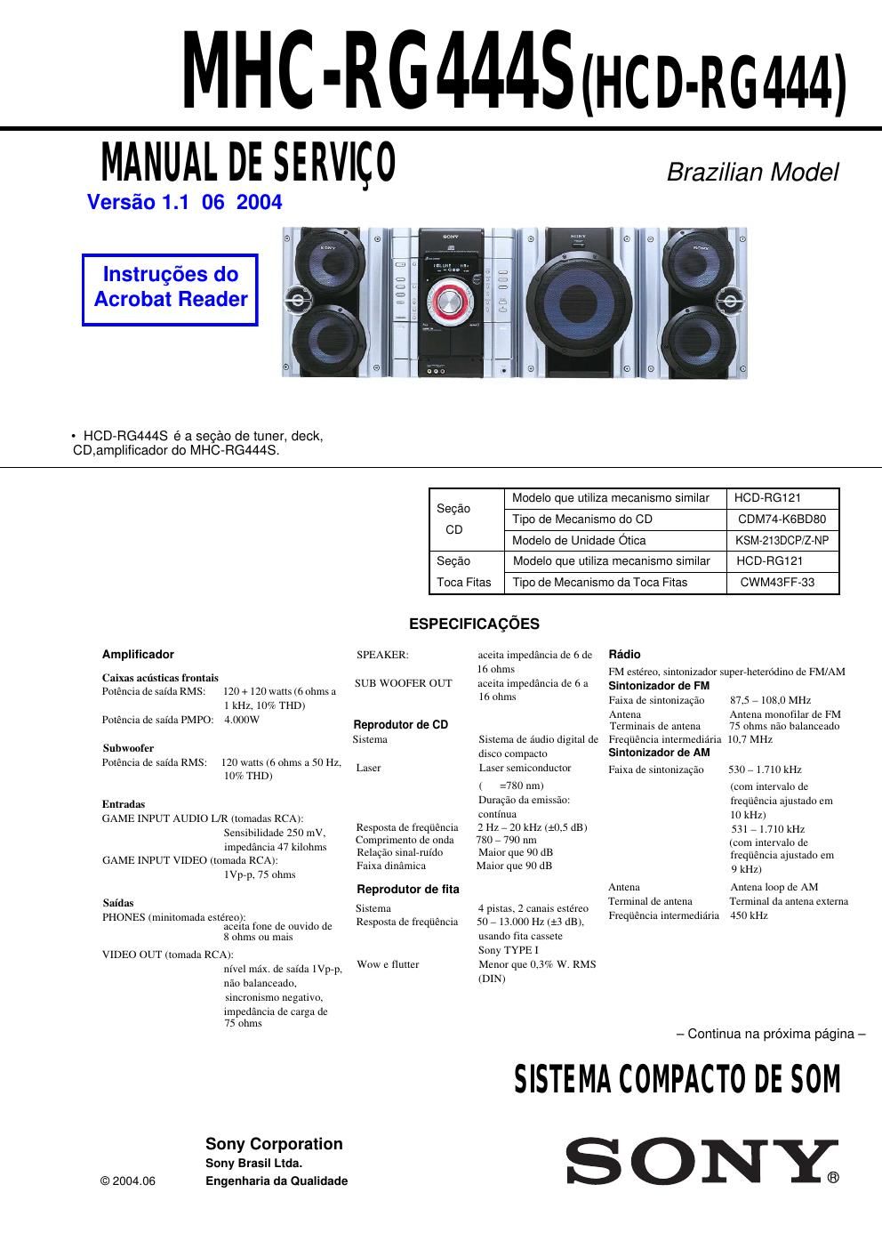 sony mhc rg 444s v1 1