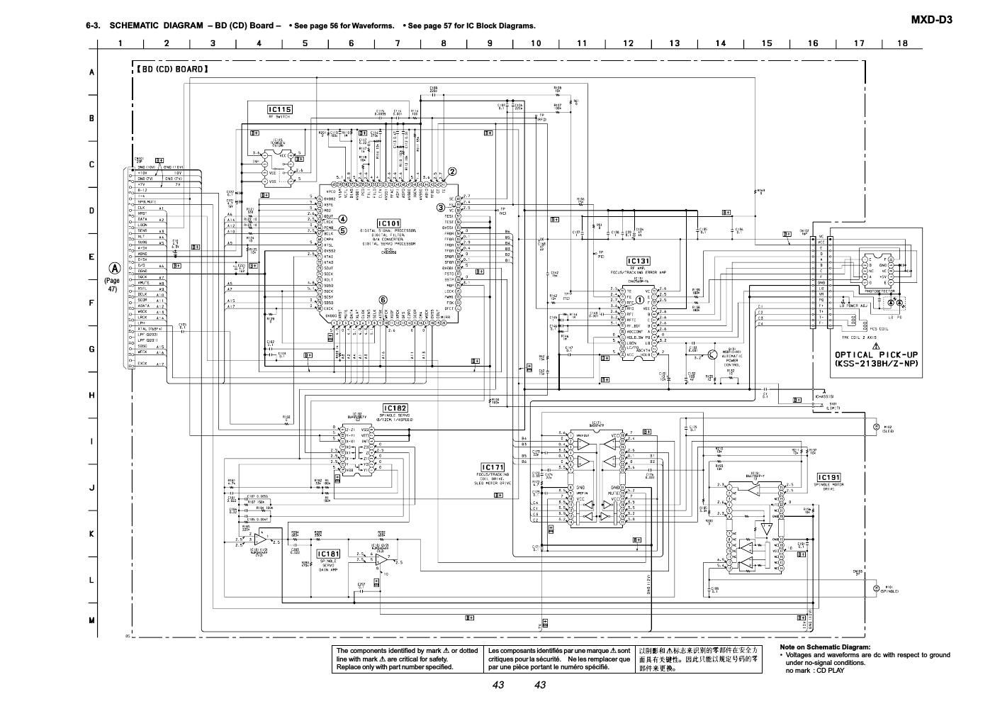 sony mxd d 3 schematics