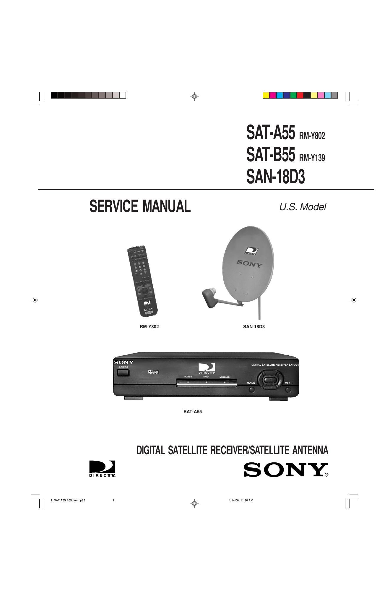 sony san 18 d 3 service manual