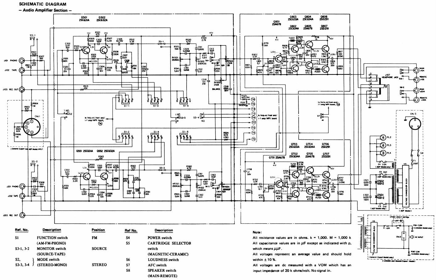 sony str 230aa rec sch