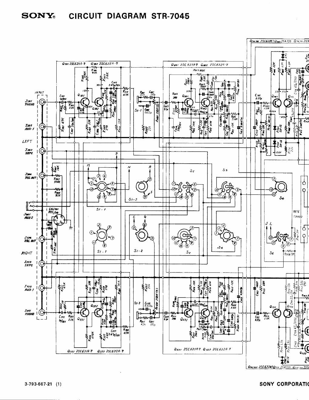 sony str 7045 schematic