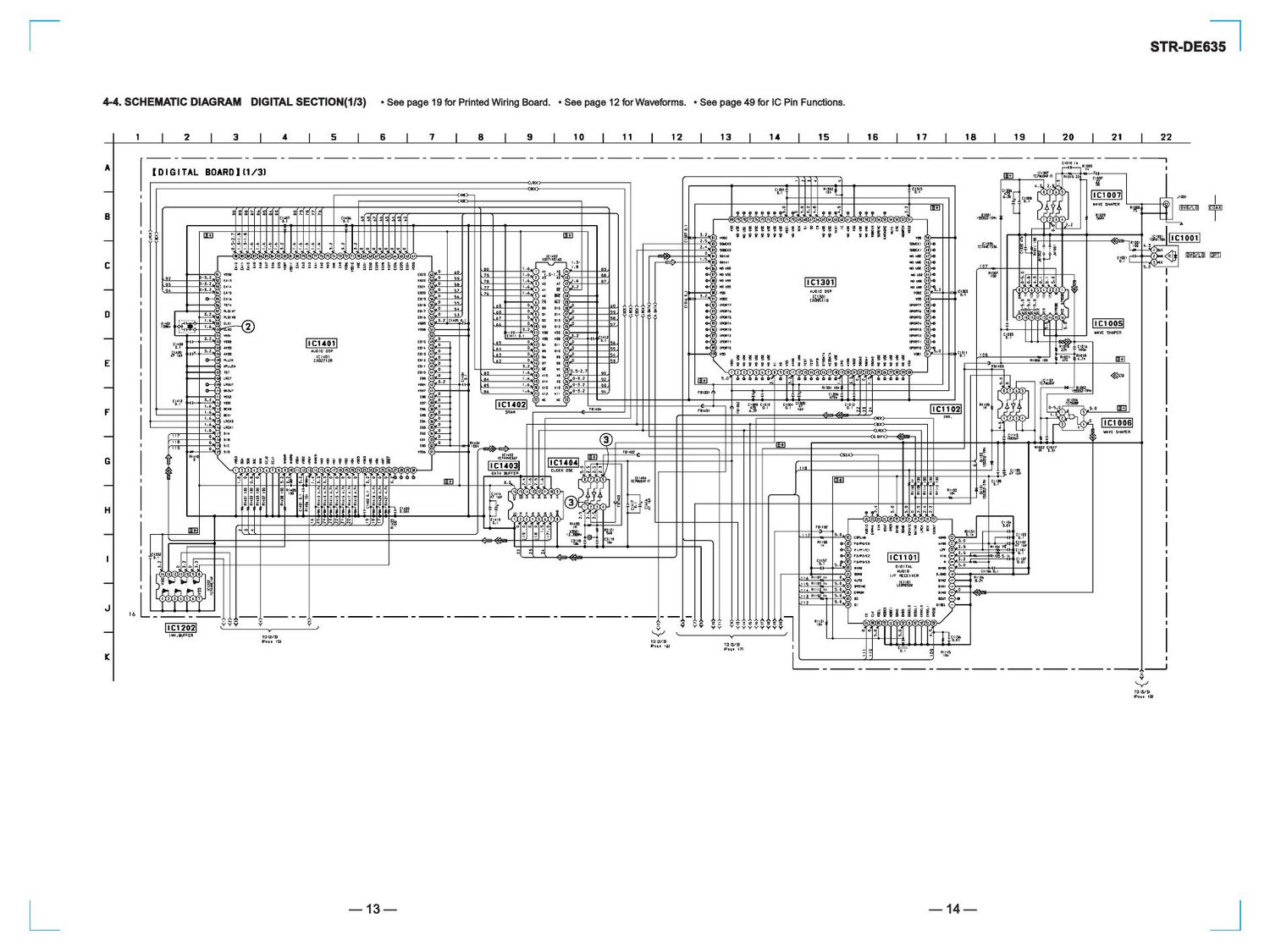 sony str de 635 schematic