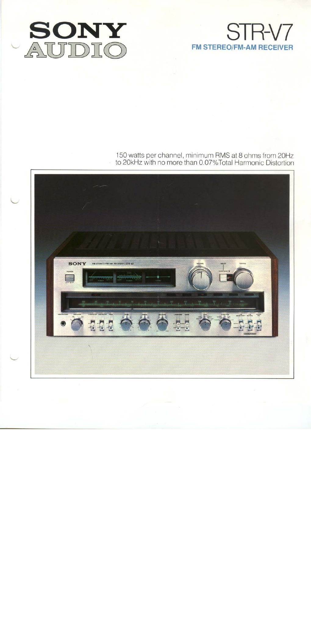 sony str v 7 brochure