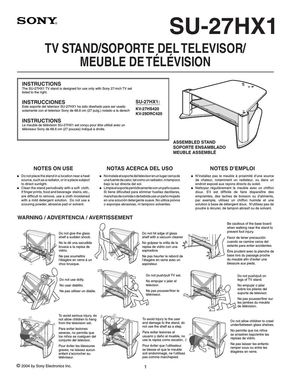 sony su 27 hx1 owners manual