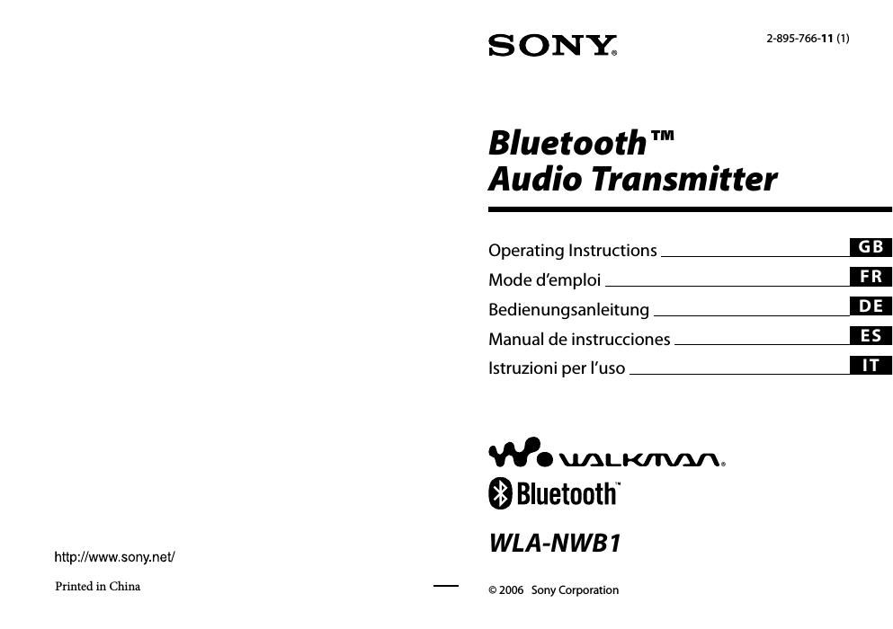 sony wla nwb 1 owners manual