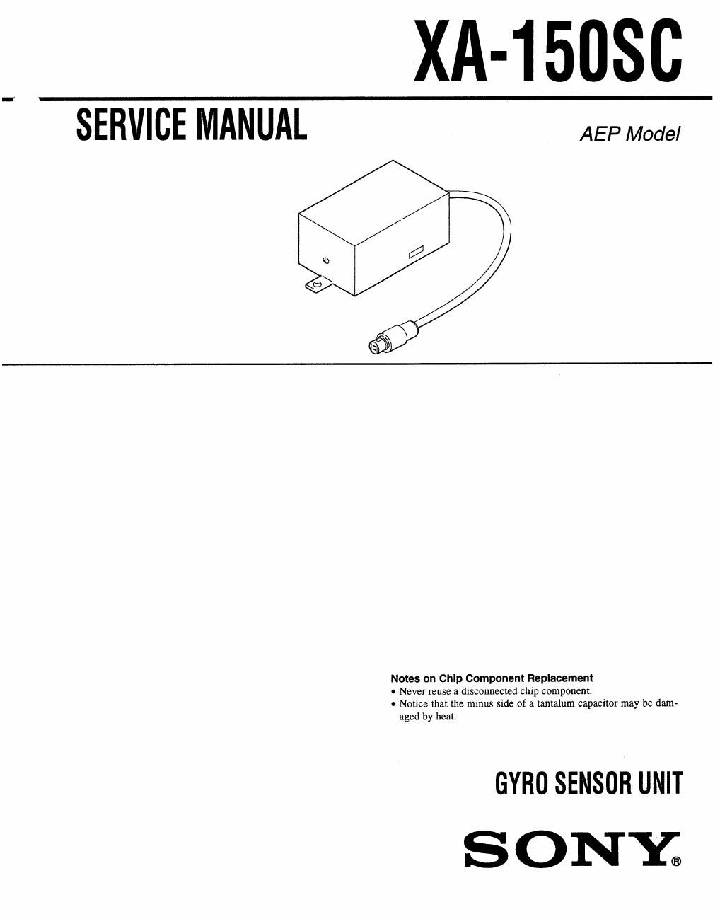 sony xa 150 sc service manual