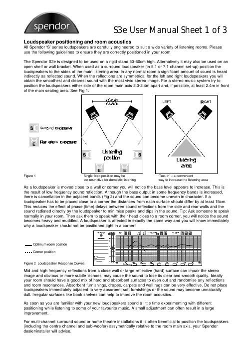 spendor s 3 e owners manual