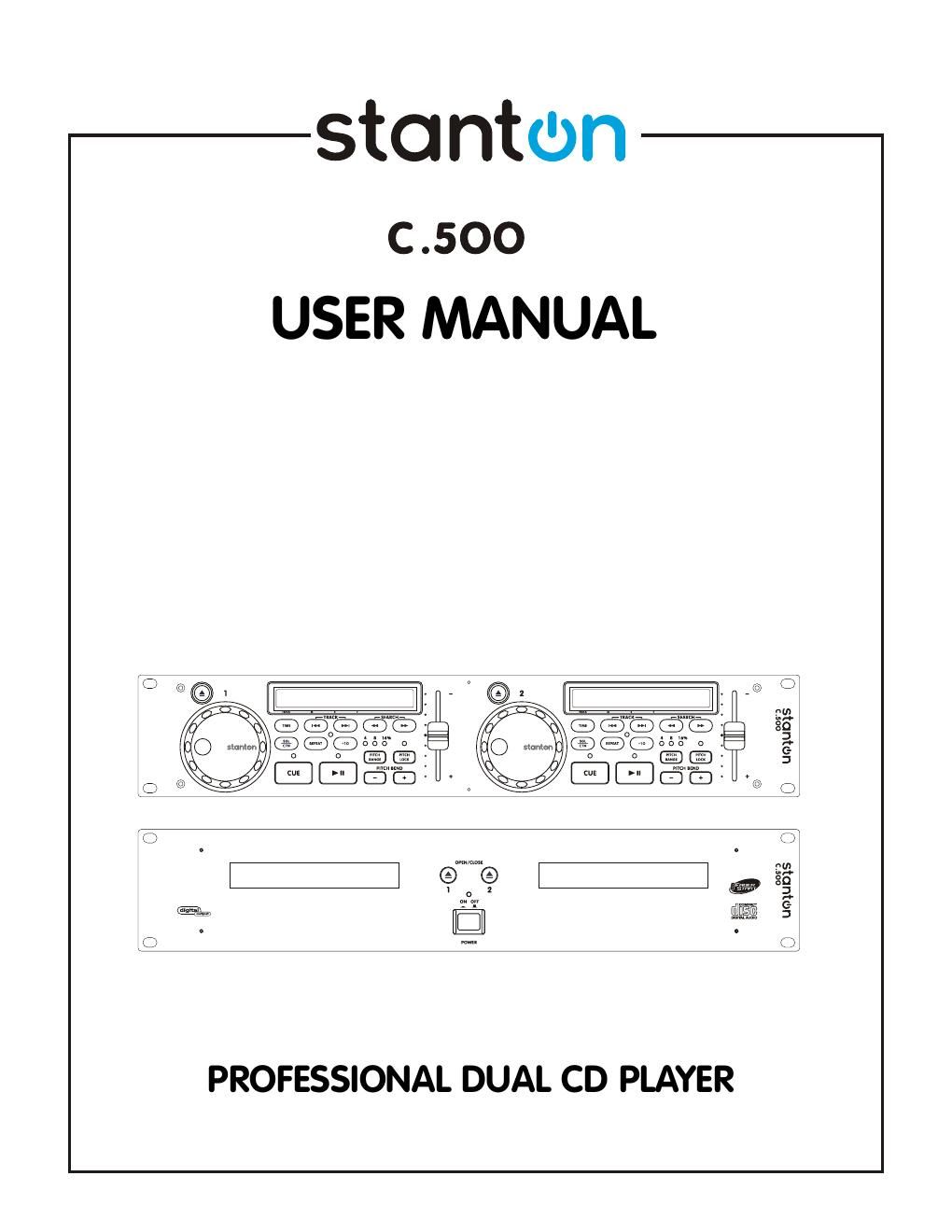 stanton c 500 owners manual
