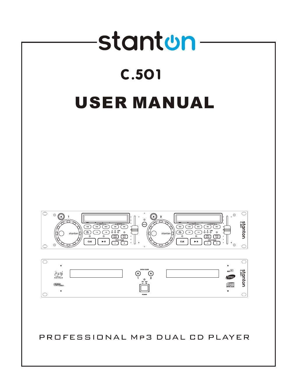 stanton c 501 owners manual