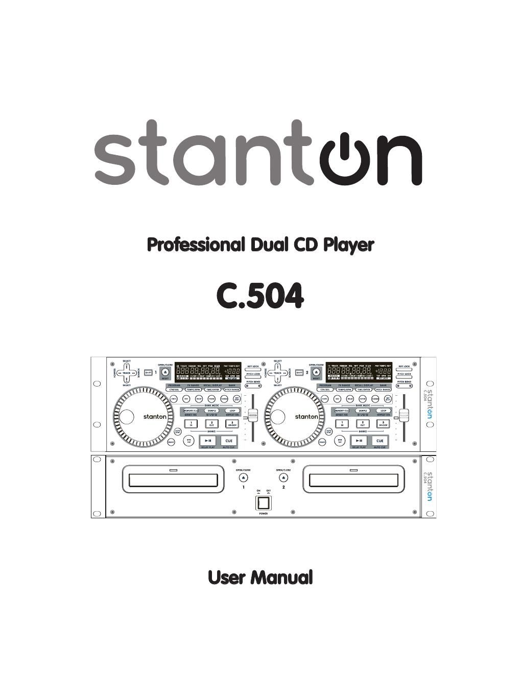 stanton c 504 owners manual