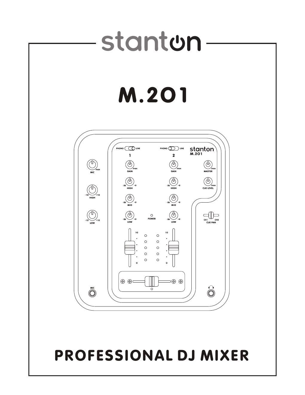 stanton m 201 owners manual
