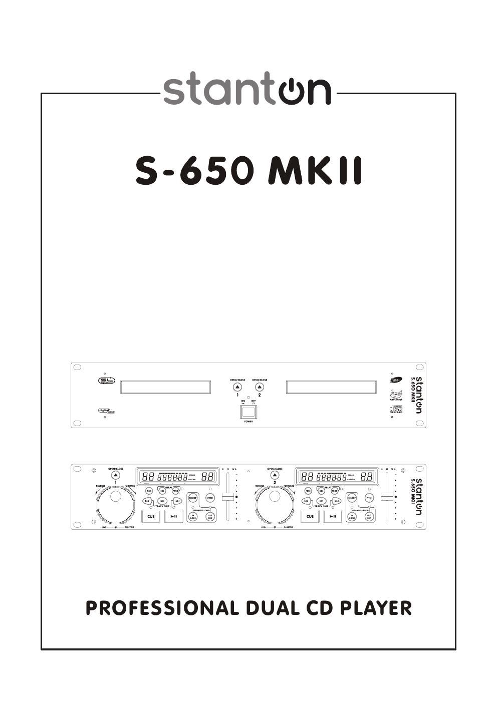 stanton s 650 owners manual
