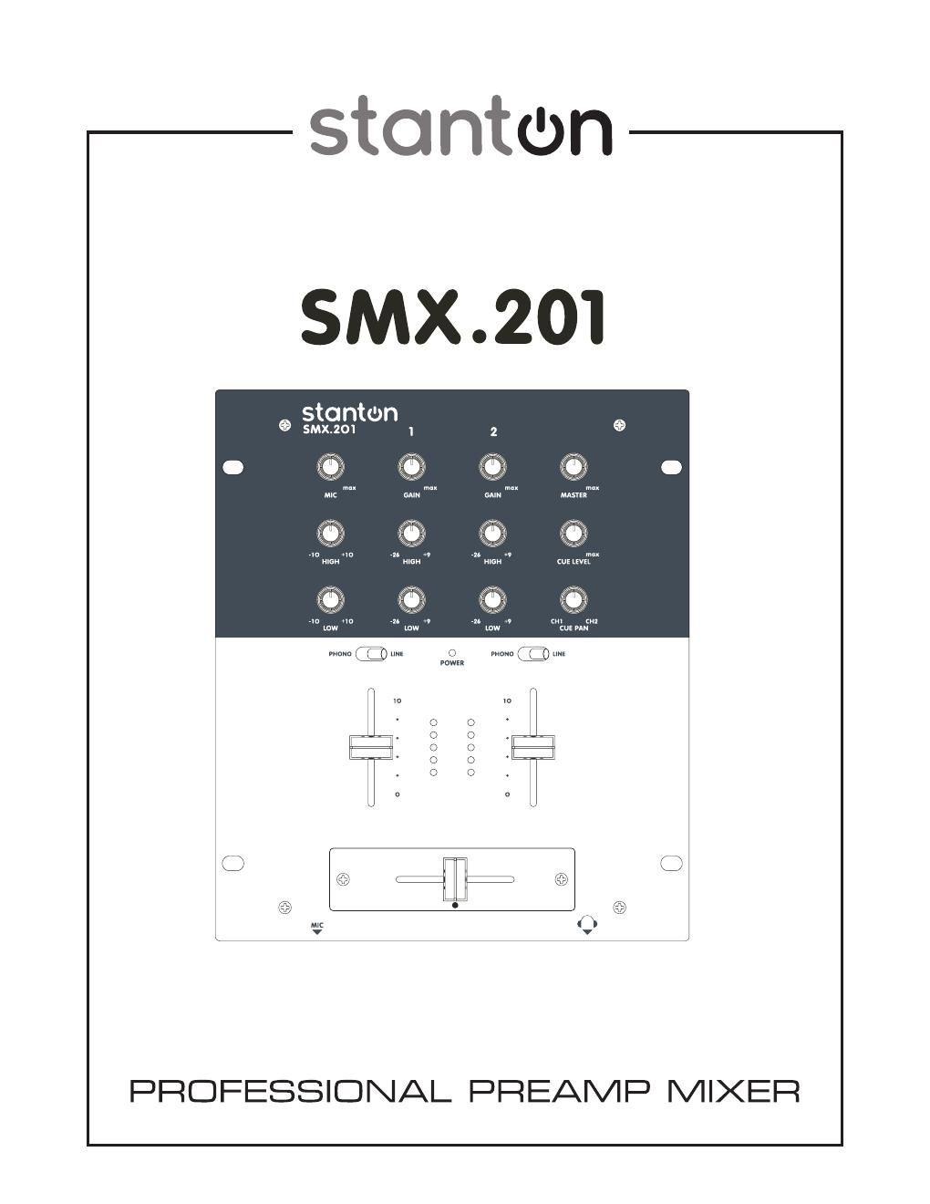 stanton smx 201 owners manual