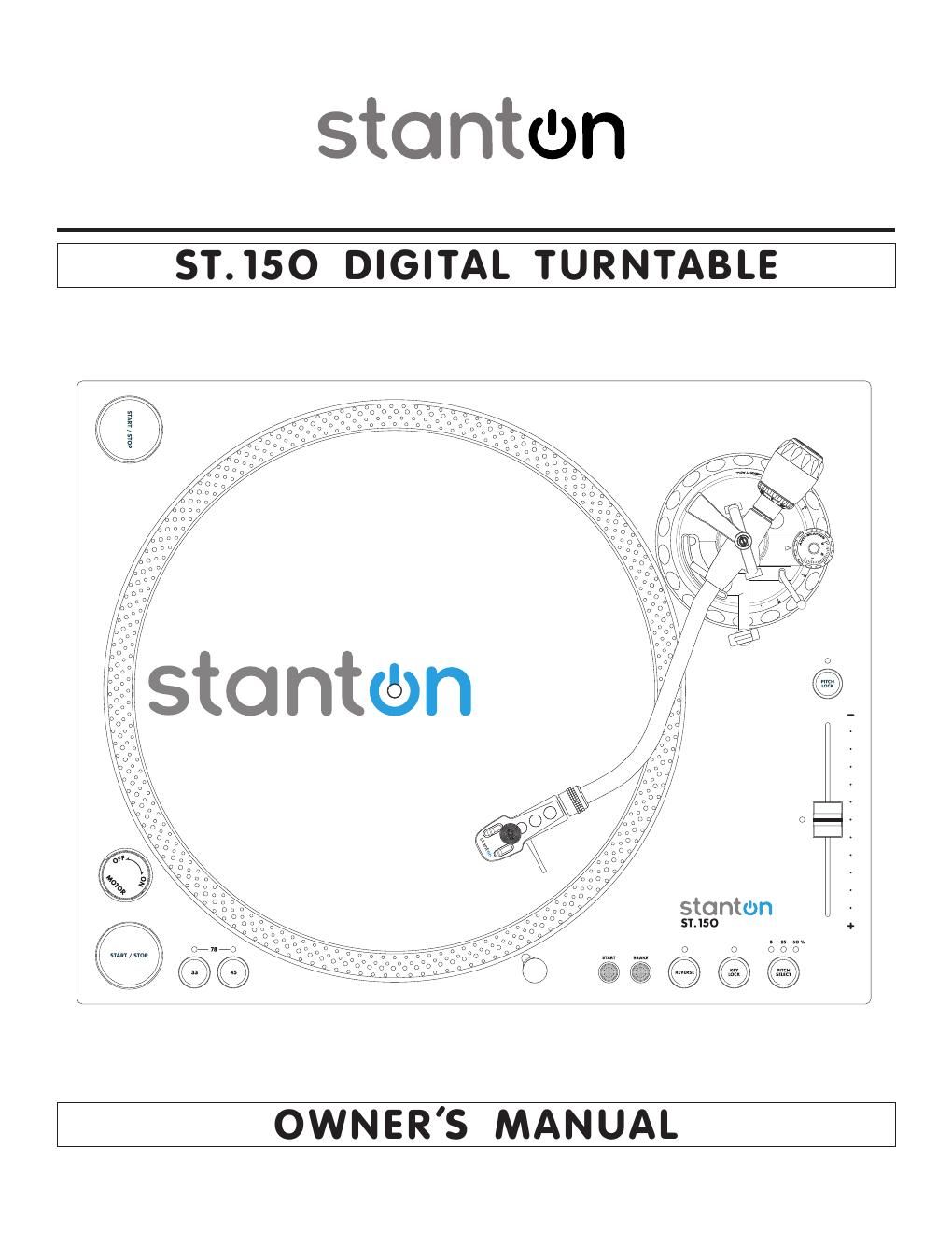 stanton st 150 owners manual