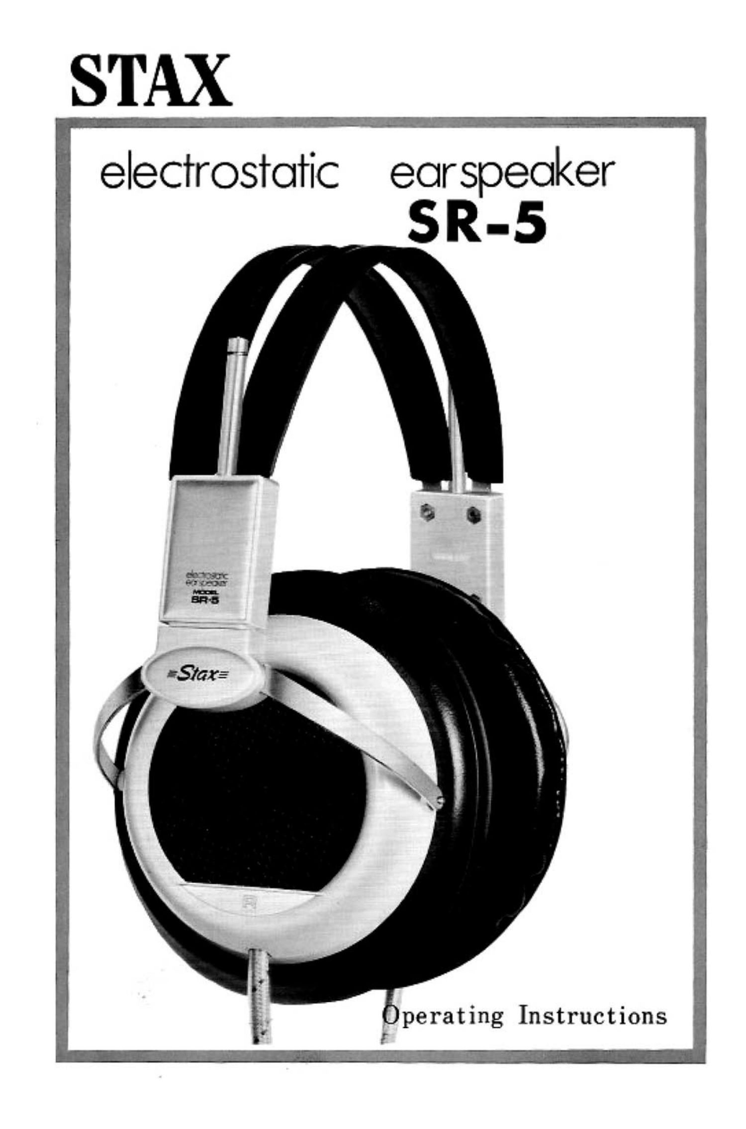 stax sr 5 owners manual