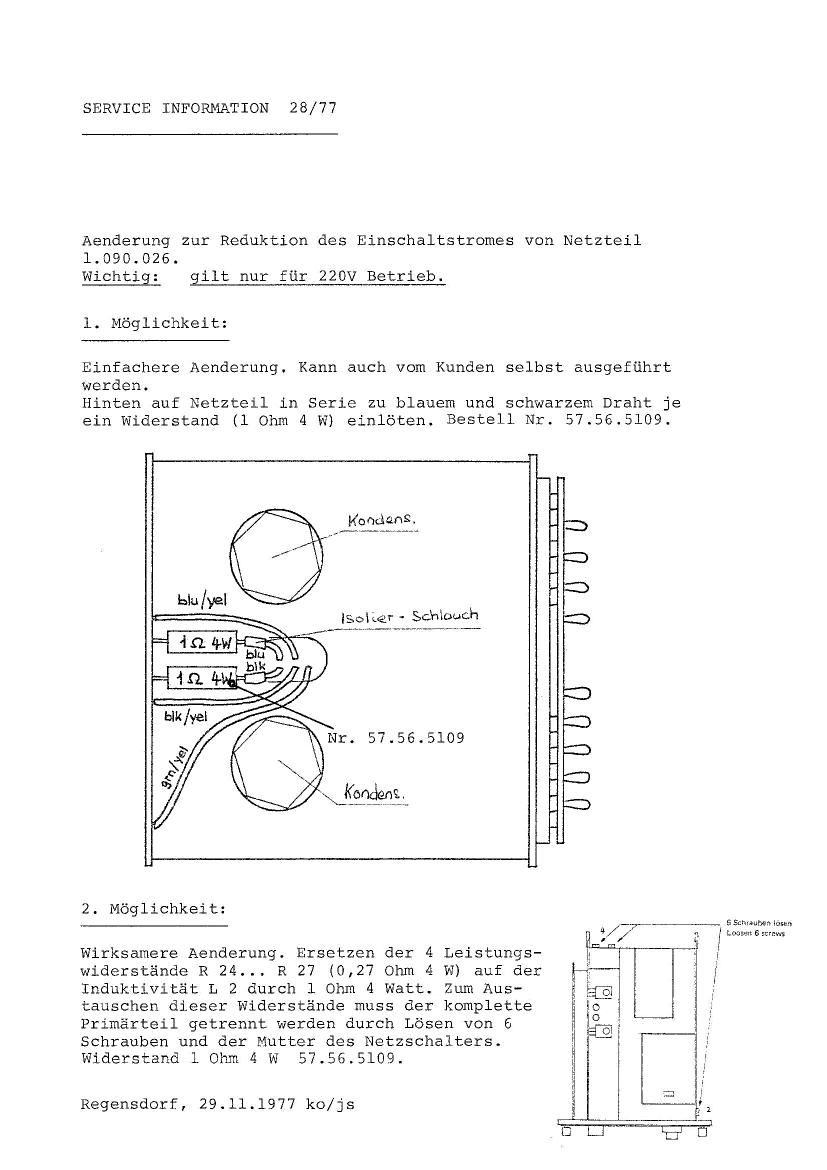 Studer 189 Service Manual