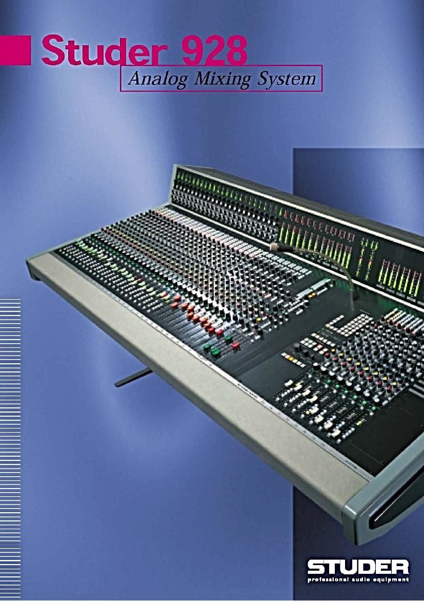 Studer 928 Brochure