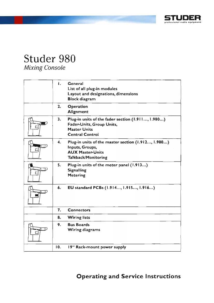 Studer 980 Service Manual 1