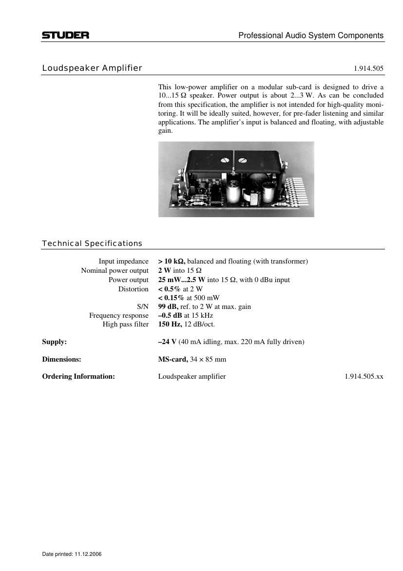 Studer 980 Service Manual 4