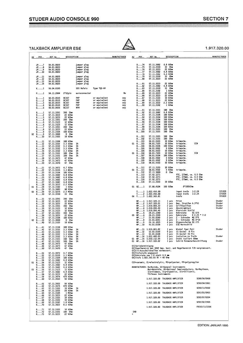 Studer 990 Service Manual 4