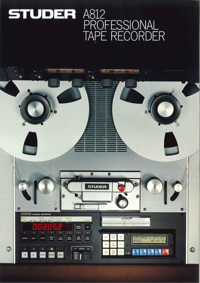 Studer A 812 Brochure