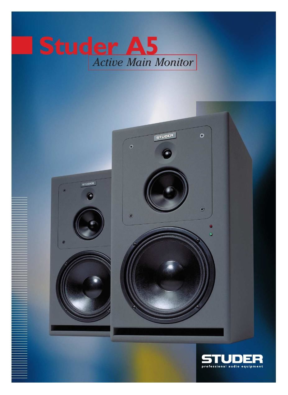 studer a 5 brochure