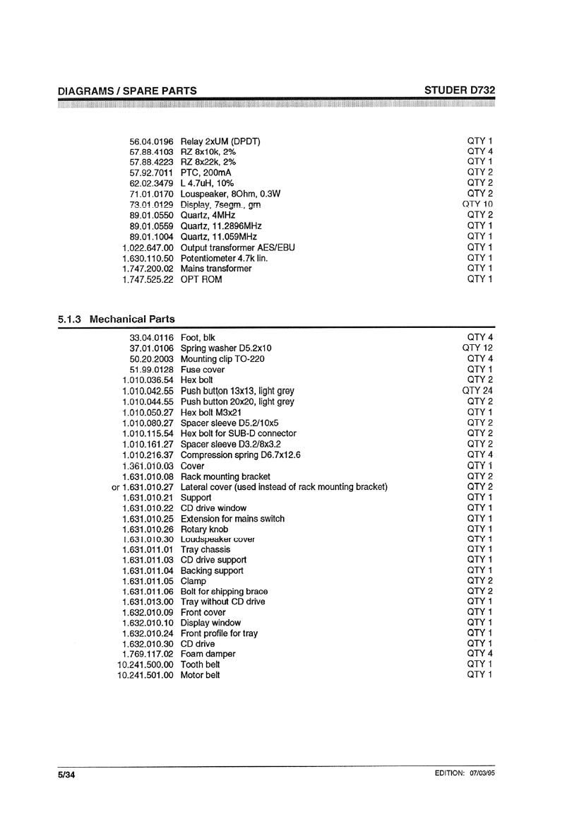 Studer D 732 Service Manual 4