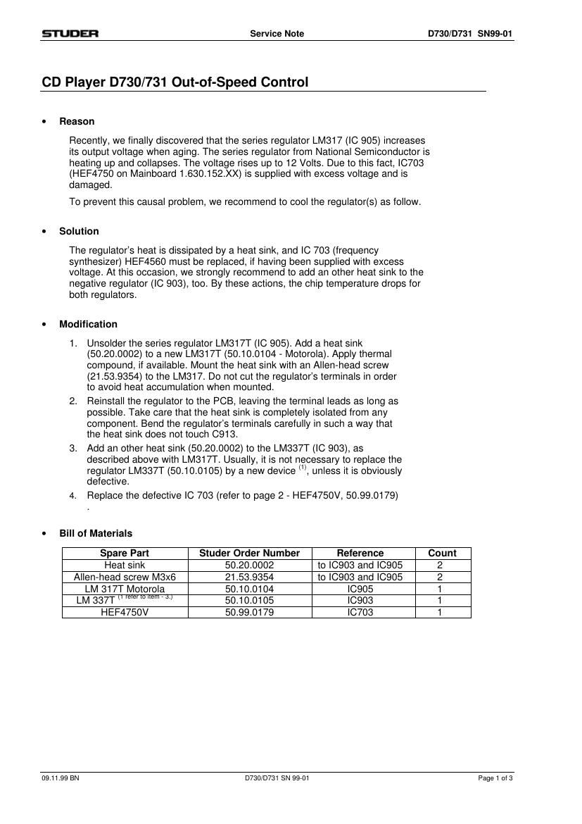 studer d 731 service manual