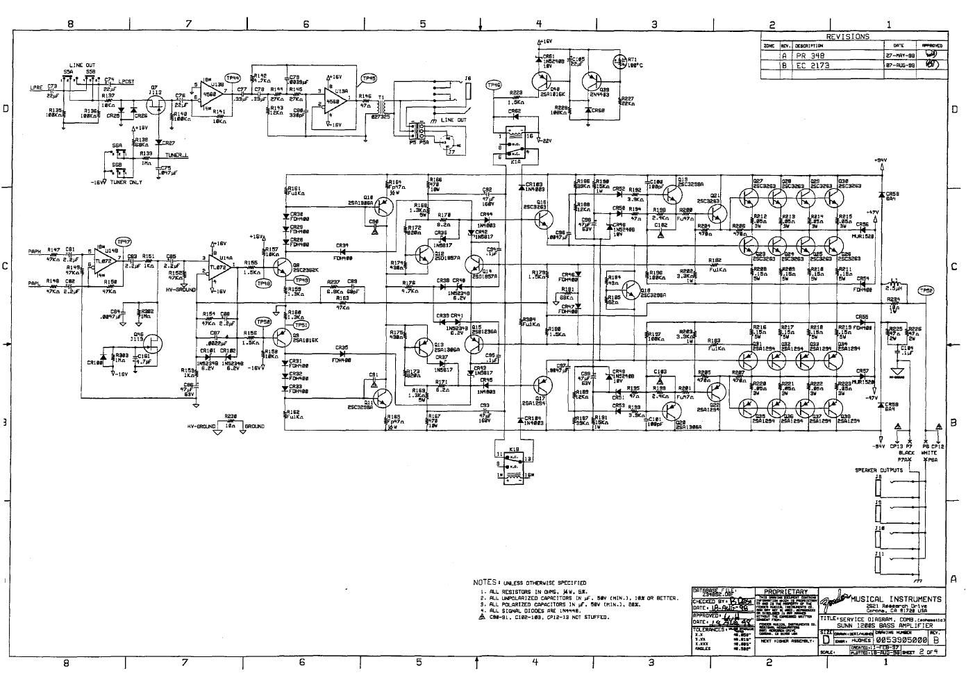 sunn 1200s schematic