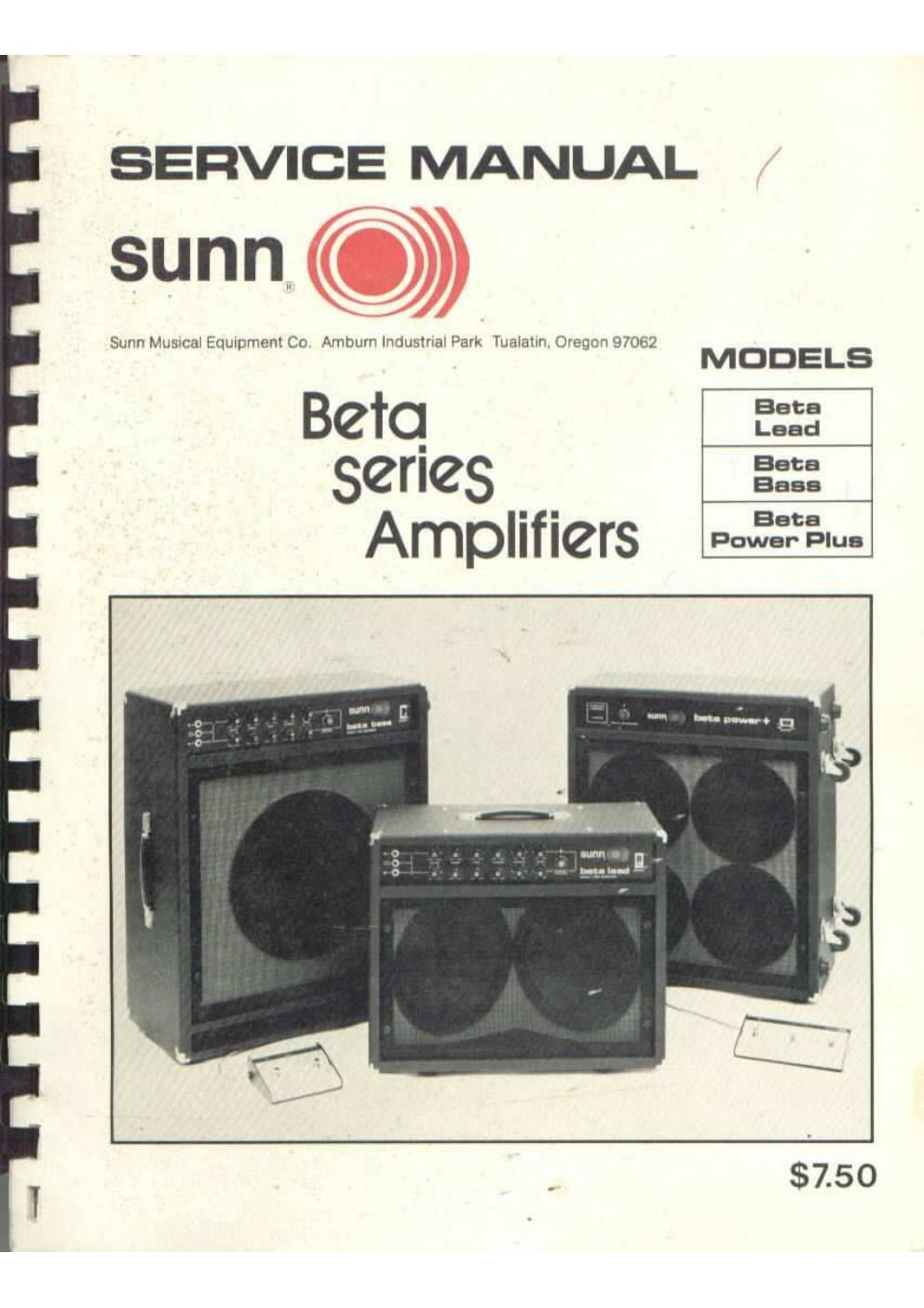 sunn beta partial sm