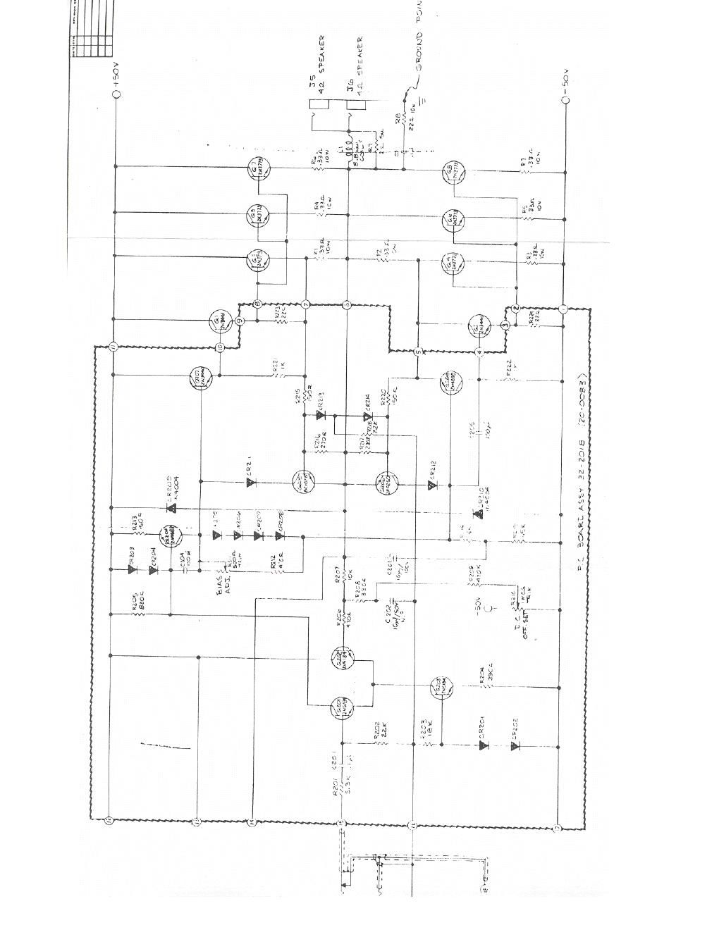 sunn coliseum bass power amp schematic