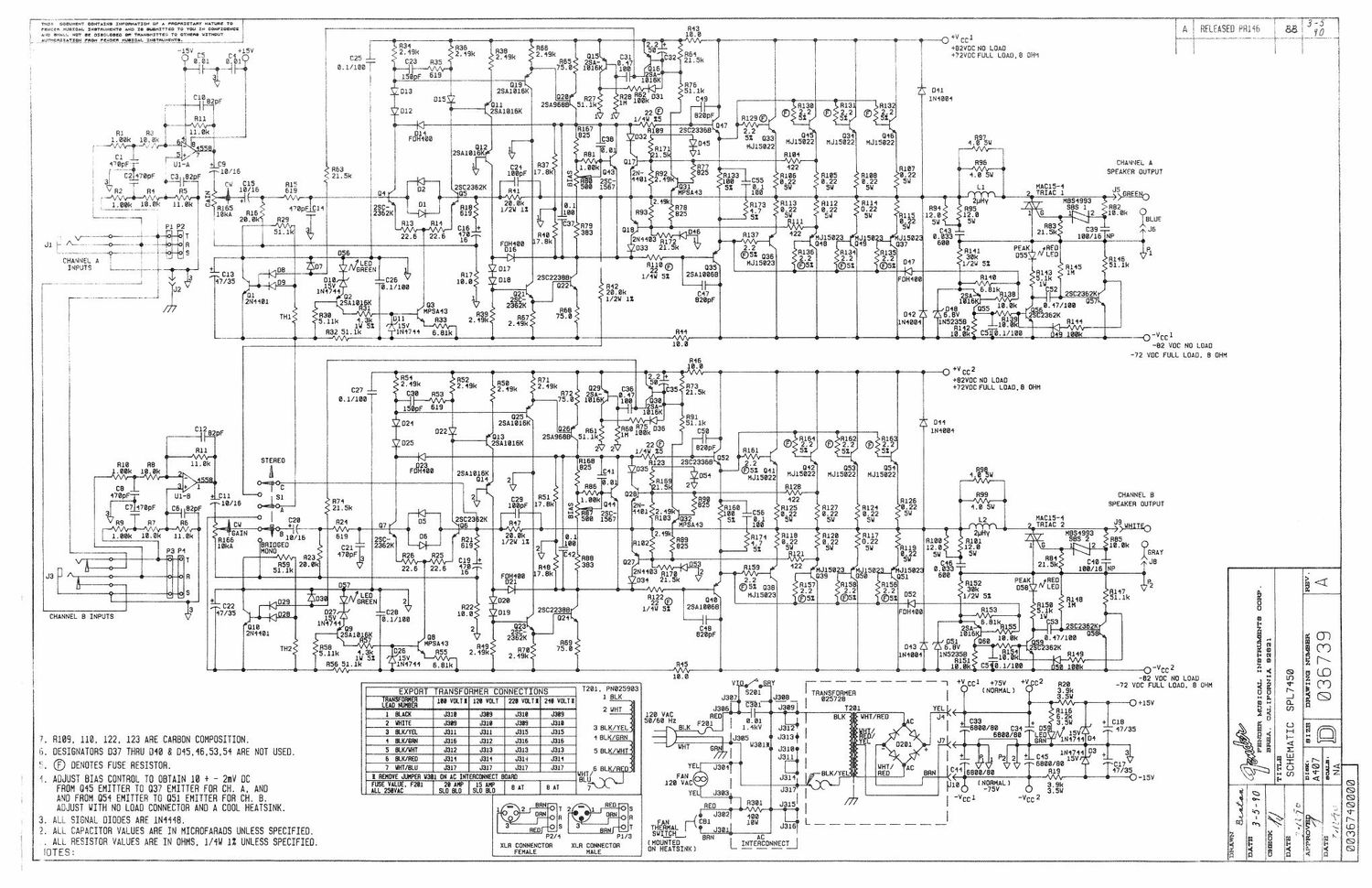 sunn spl 7450 schematic