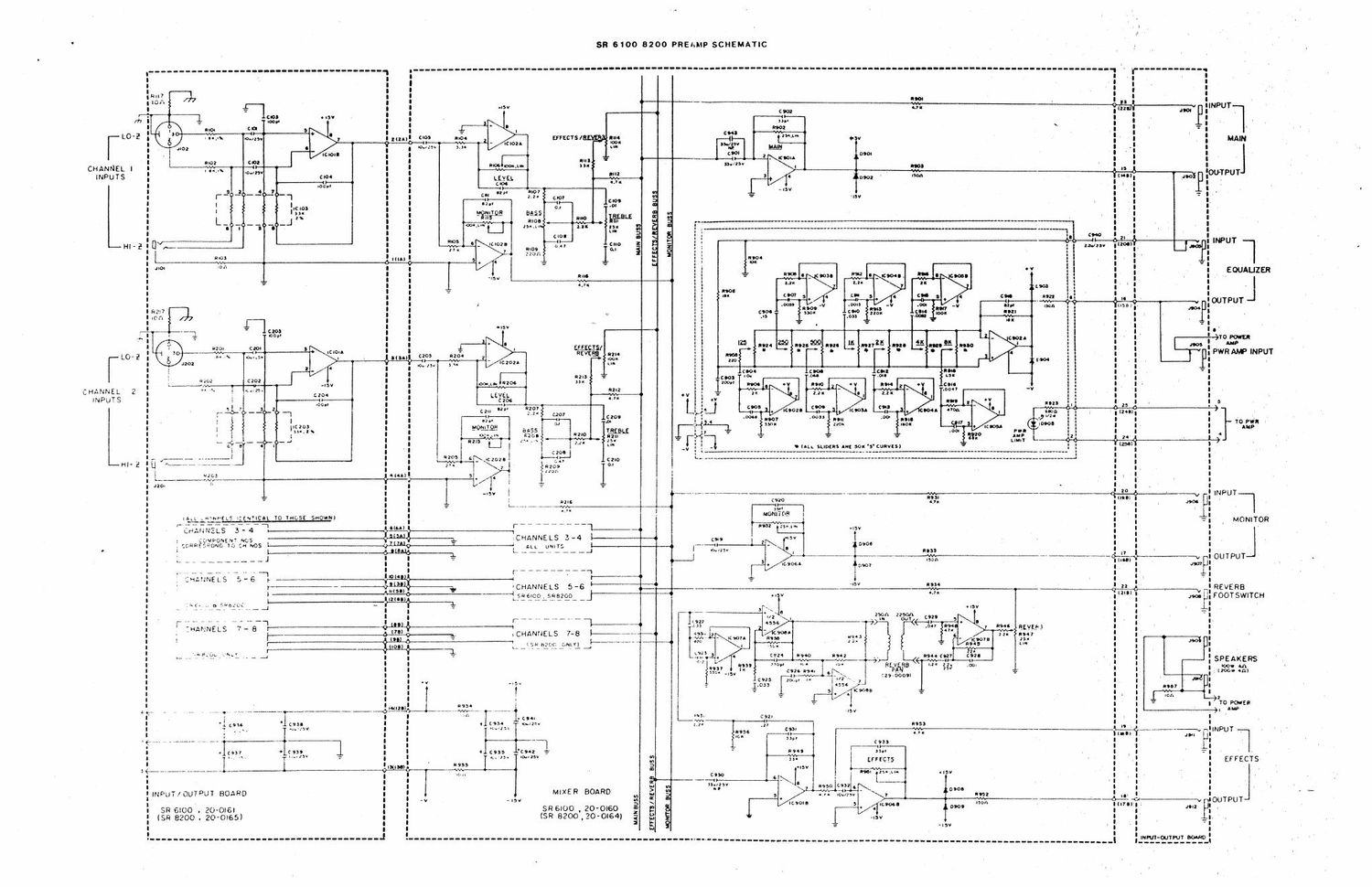 sunn sr series preamp schematic