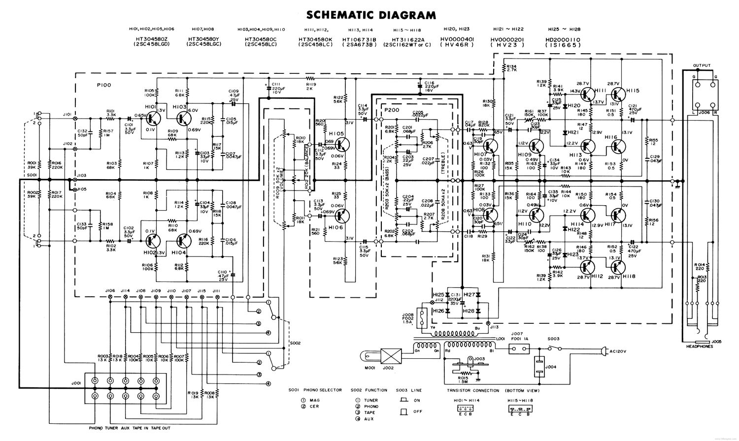 Superscope A 225 schematic