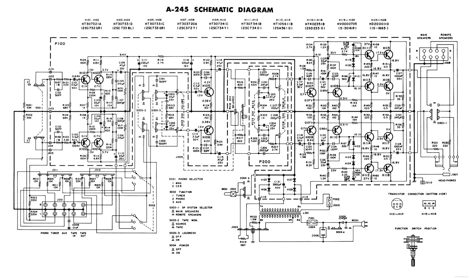 Superscope A 245 schematic