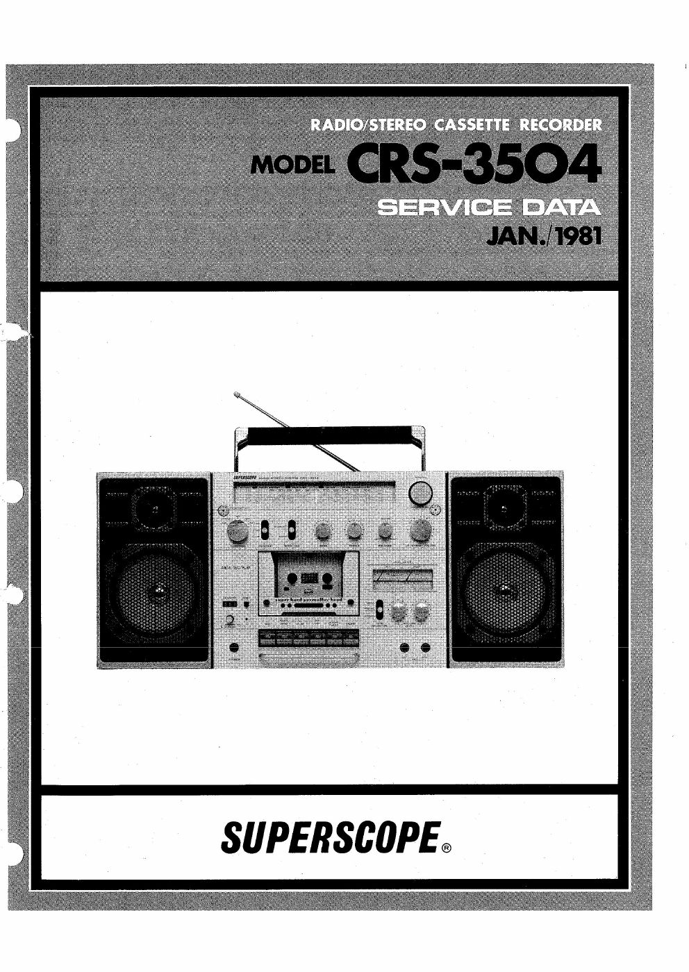 Superscope CRS 3504 SM