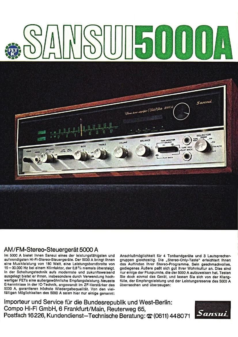 SAnsui 5000A Brochure