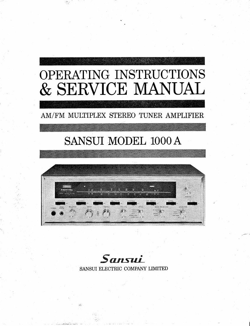 Sansui 1000A Service Manual