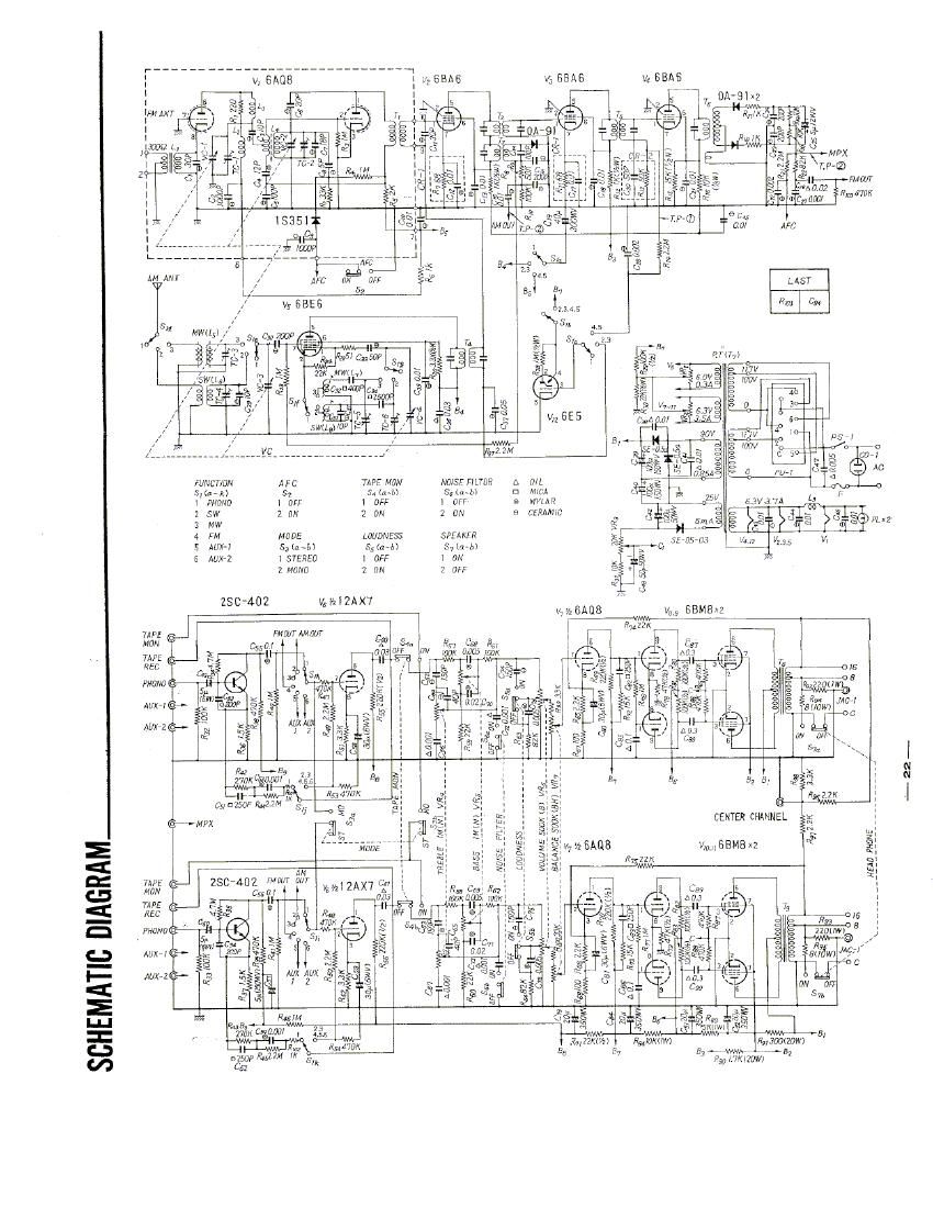 Sansui 220 Schematic