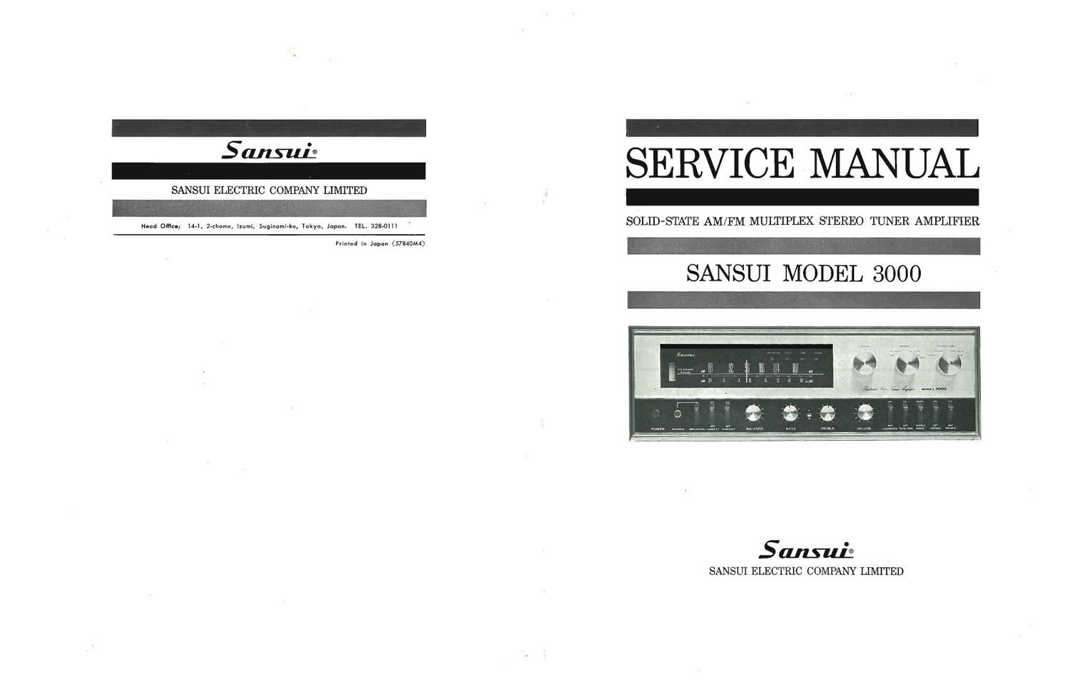 Sansui 3000 Service Manual