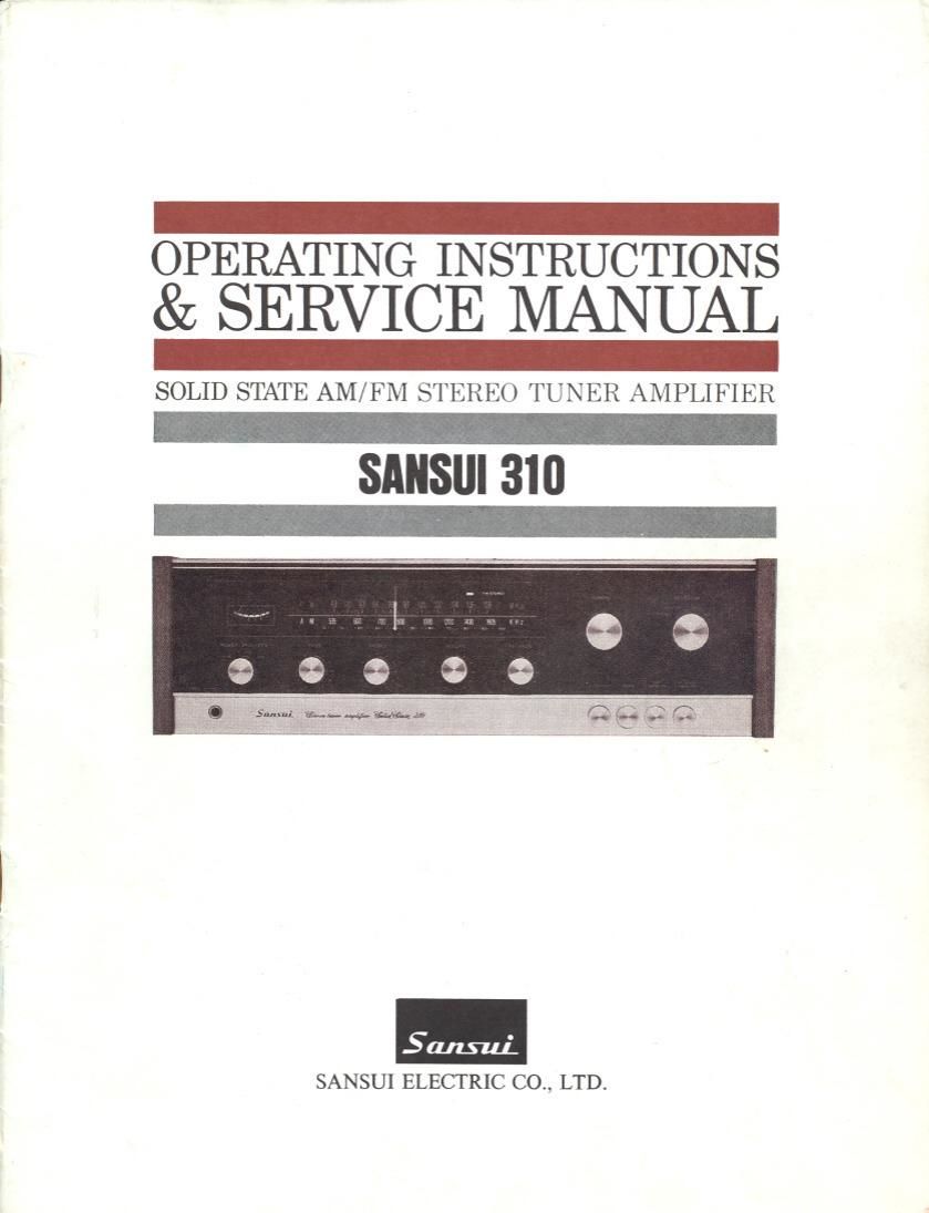 Sansui 310 Service Manual