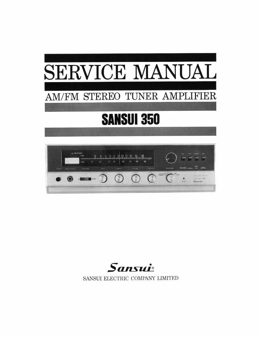 Sansui 350 Service Manual