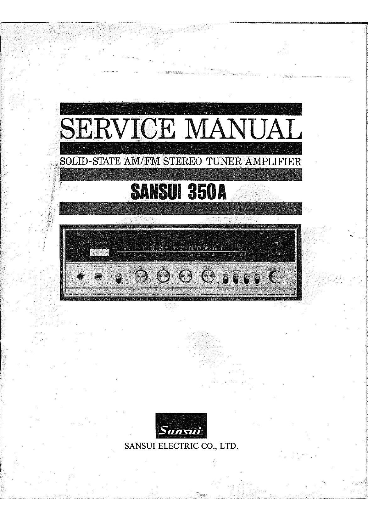 Sansui 350A Service Manual