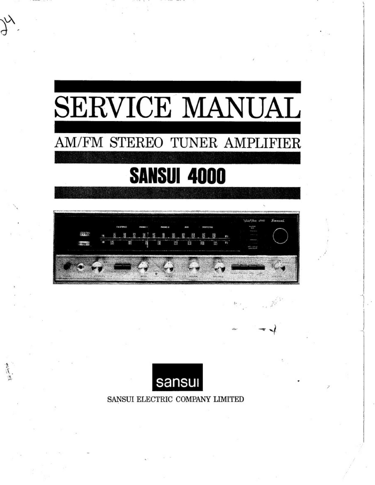 Sansui 4000 Service Manual