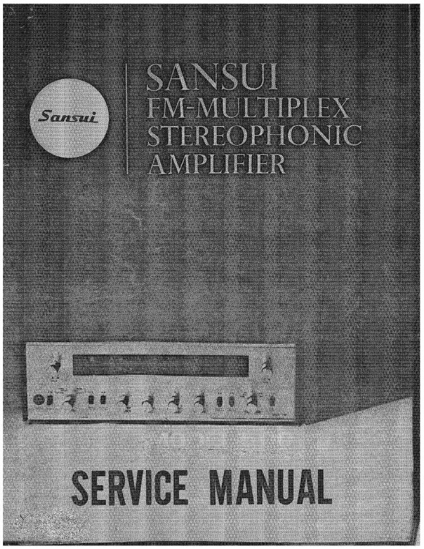 Sansui 500 Service Manual