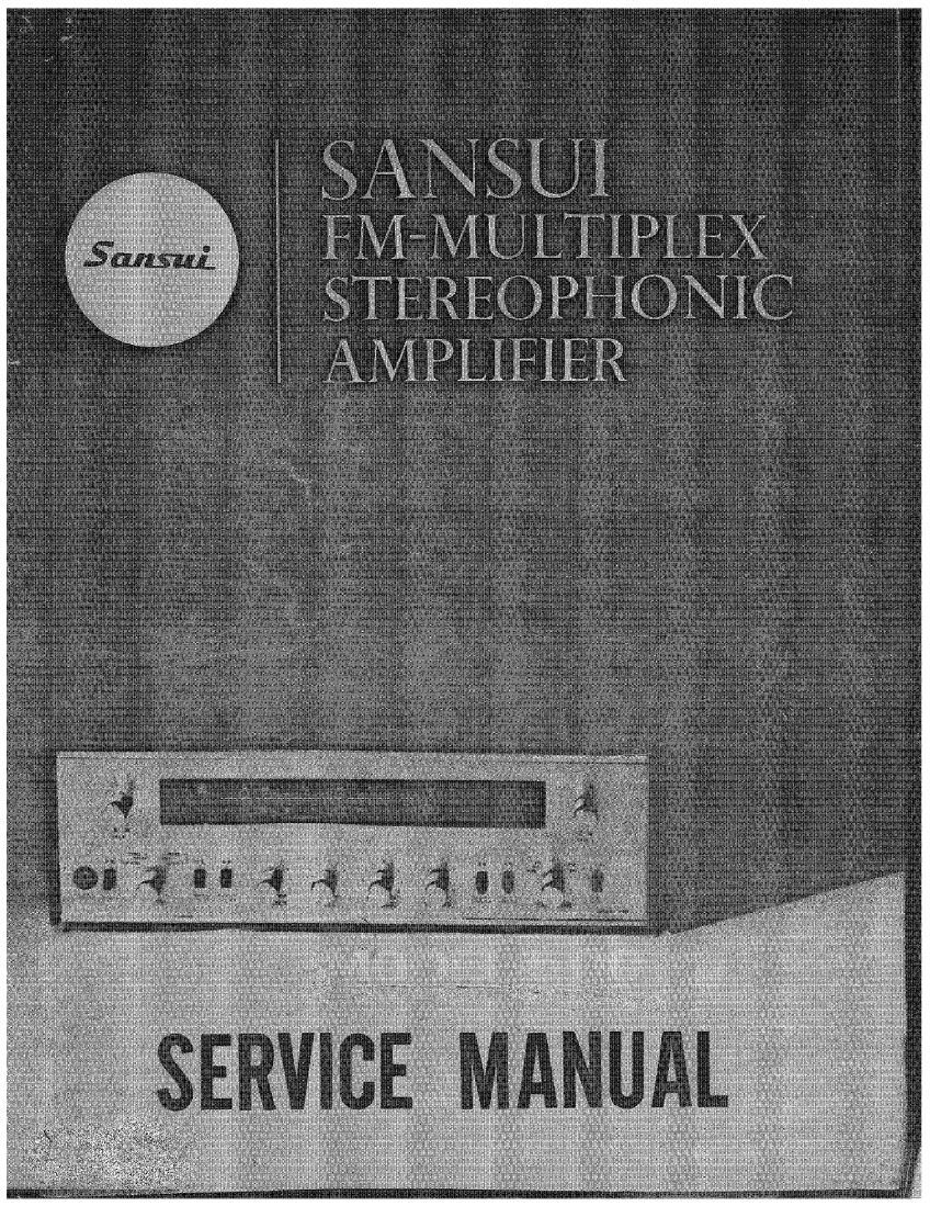 Sansui 500 Service Manual