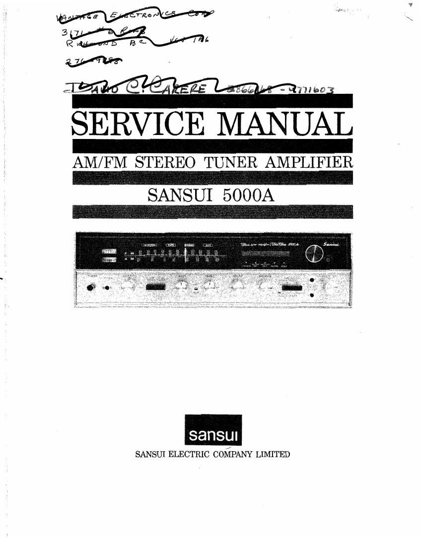 Sansui 5000 A Service Manual