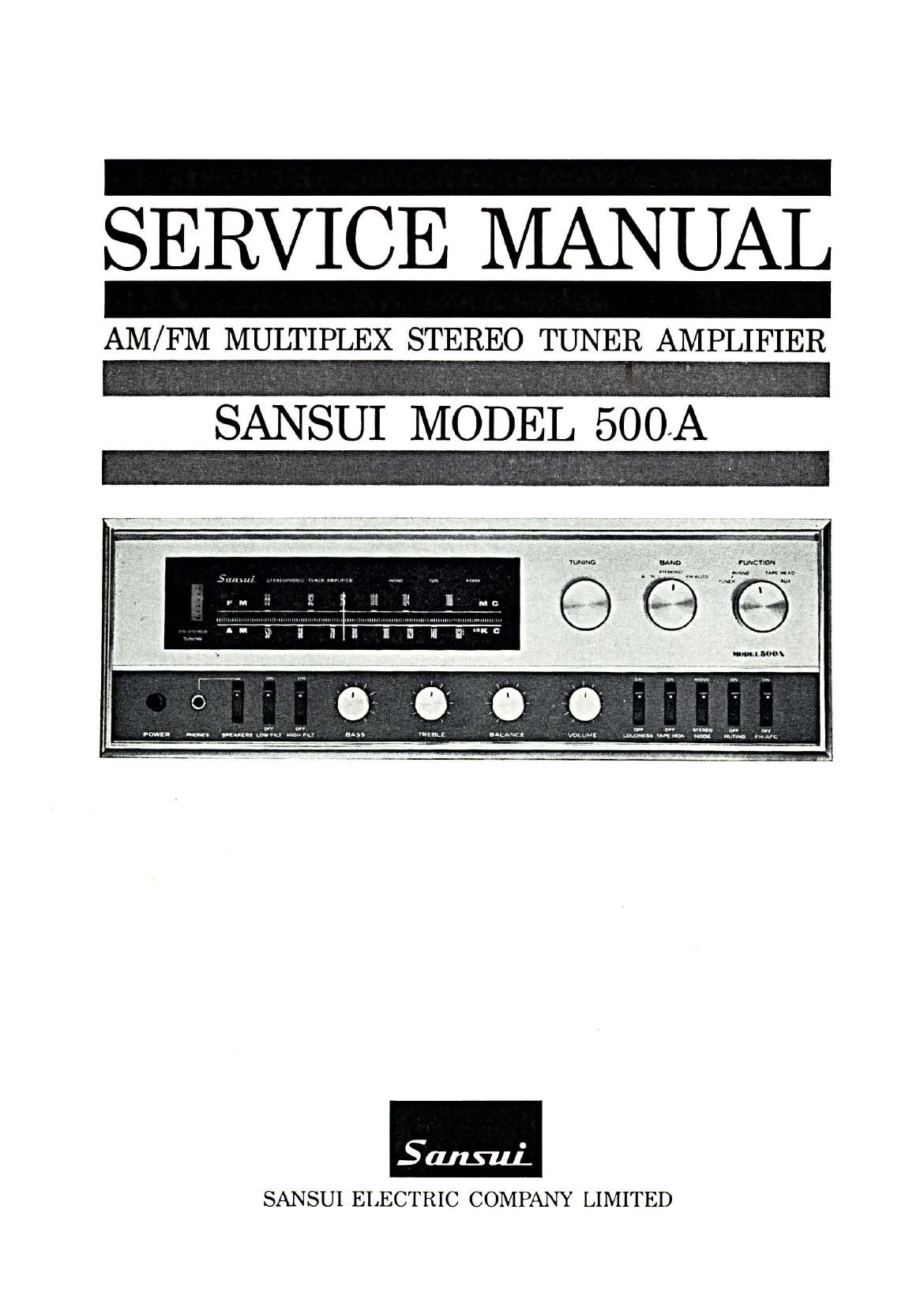 Sansui 500A Service Manual