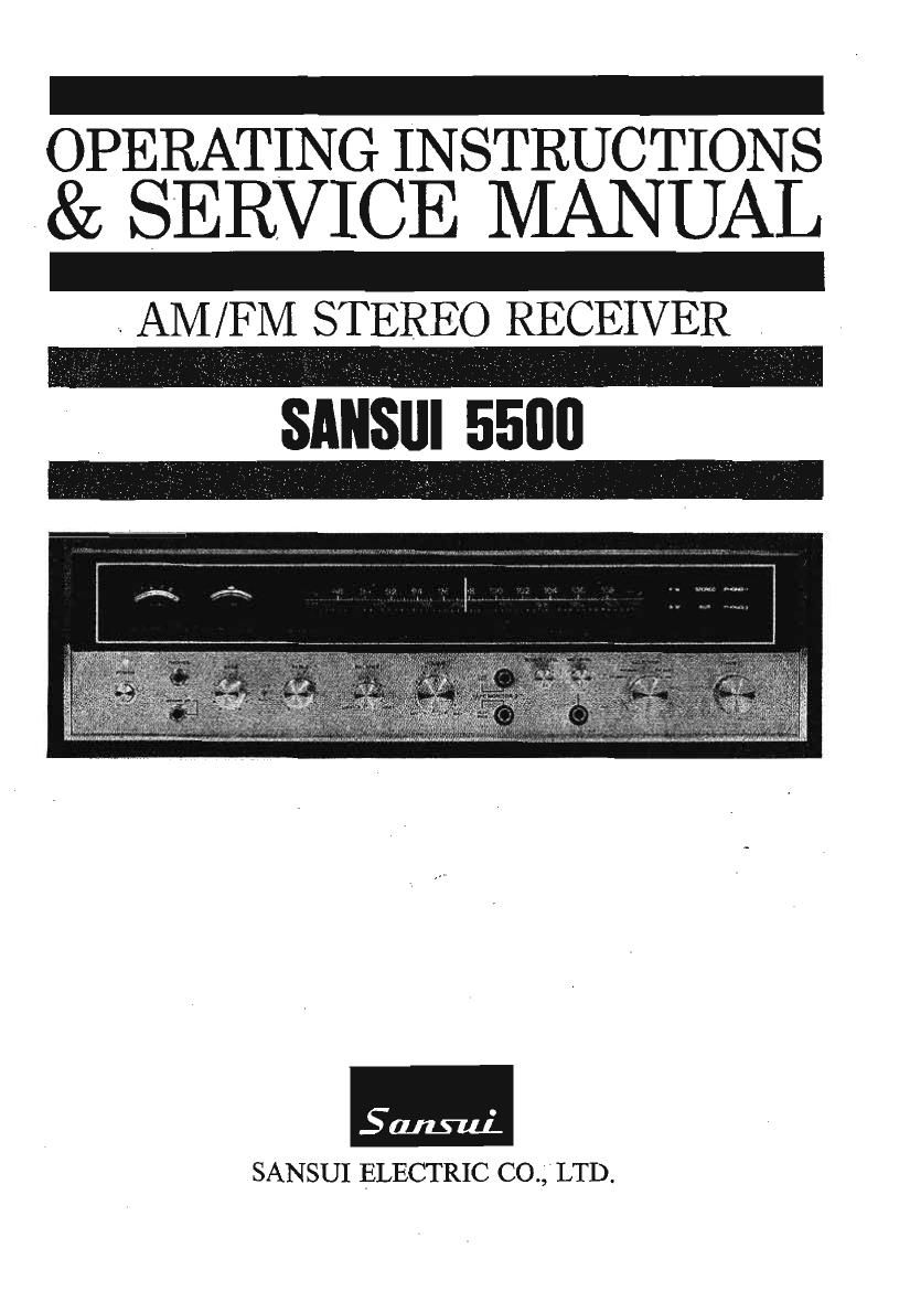 Sansui 5500 Service Manual