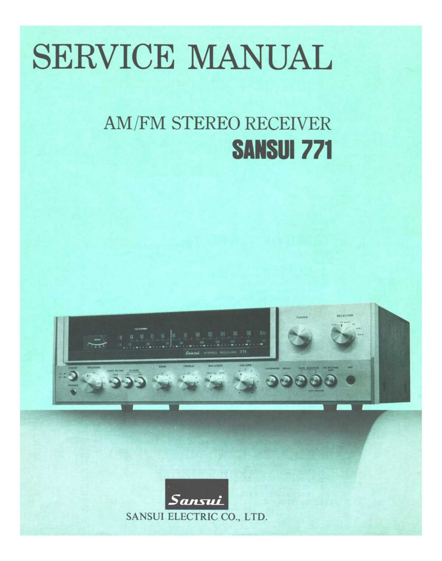 Sansui 771 Service Manual